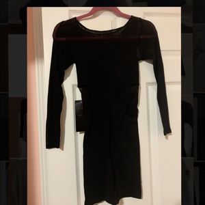 Black mesh dress
